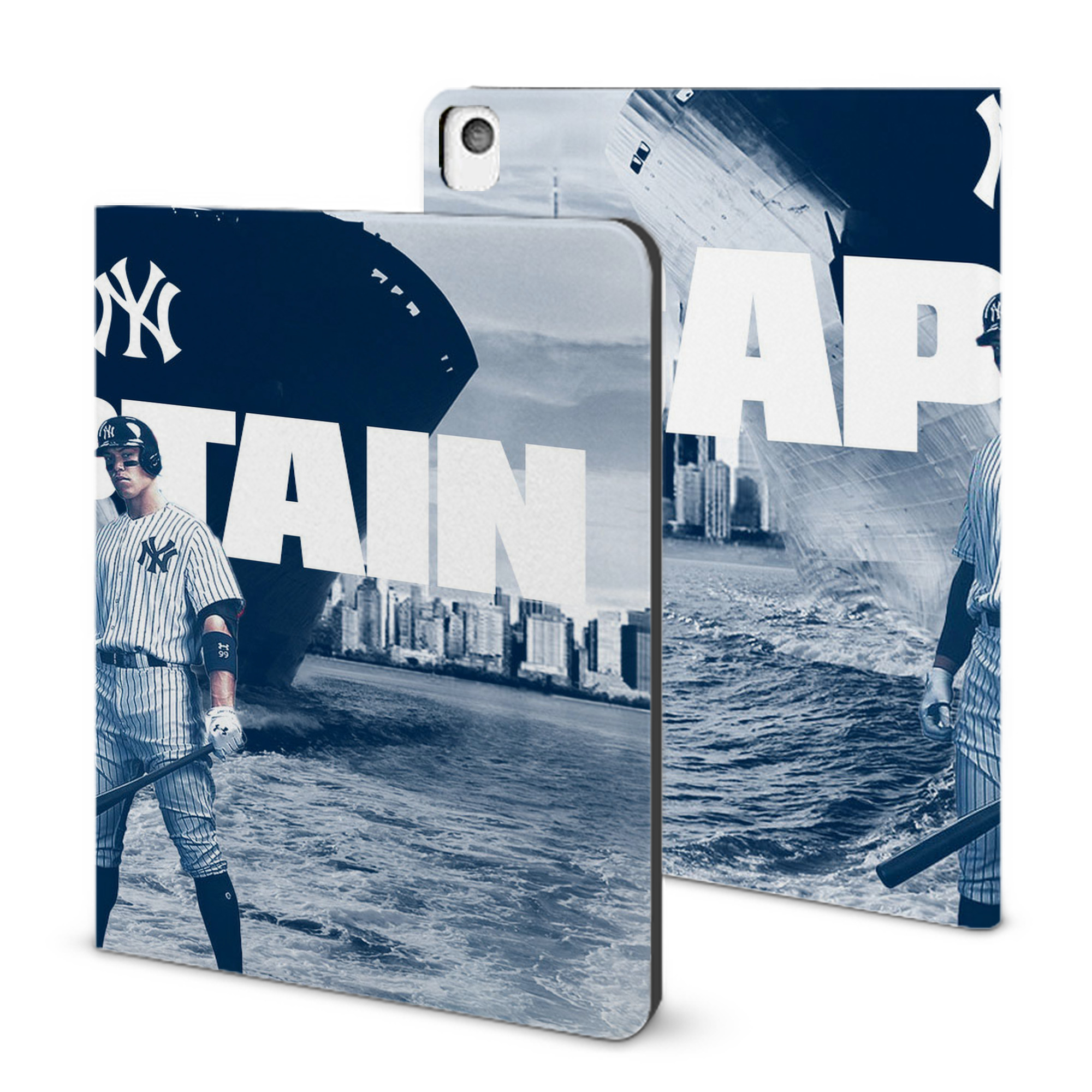 Aaron Judge Yankees Captain IPad Book-Style Case With Pencil Slot – Slim PU & TPU Cover – Full Protection, Precise Fit, Water & Scratch Resistant